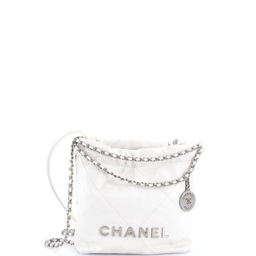 22 Chain Hobo Quilted Calfskin Mini