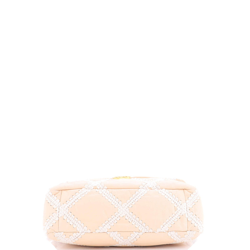 19 Flap Bag Crochet Quilted Calfskin