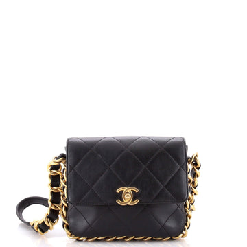 Framing Chain Flap Bag Quilted Calfskin