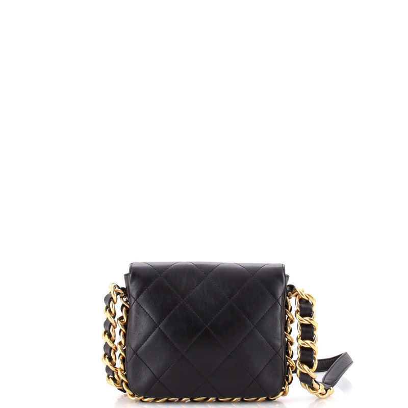Framing Chain Flap Bag Quilted Calfskin