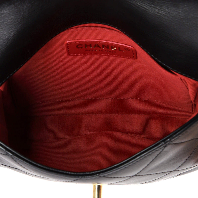 Framing Chain Flap Bag Quilted Calfskin