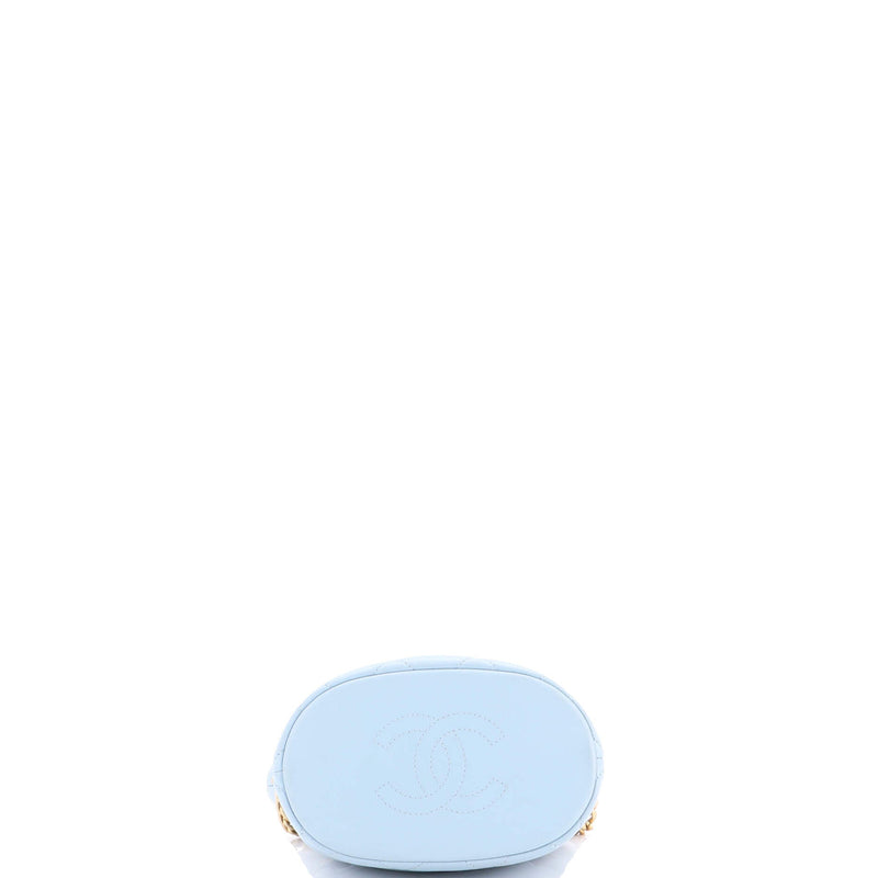 Pending Cc Drawstring Bucket Bag Quilted