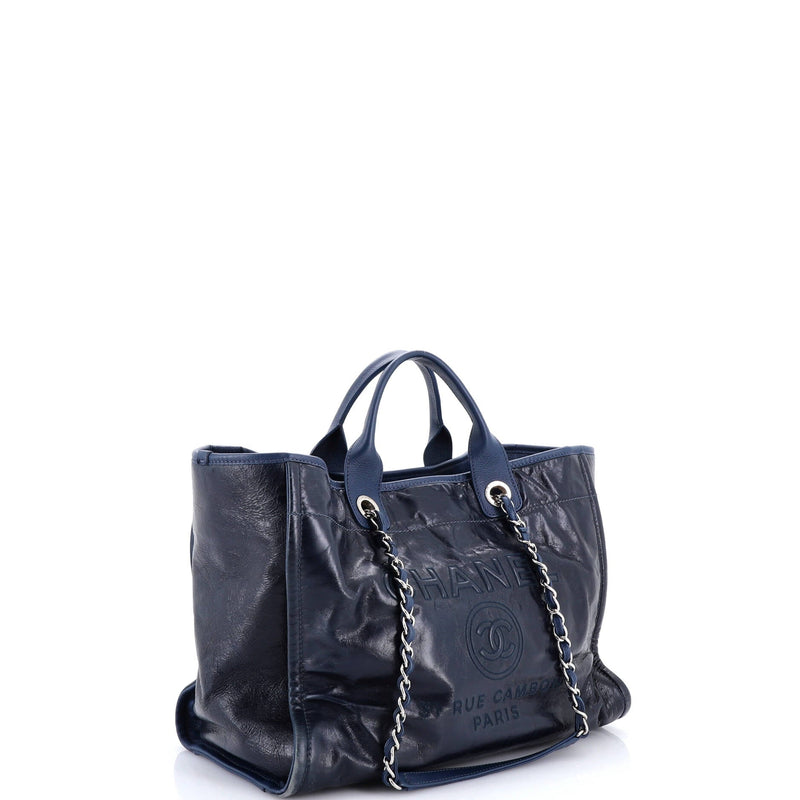 Deauville Tote Glazed Calfskin Large