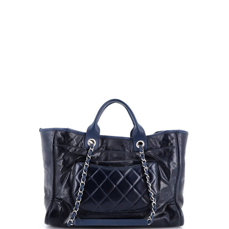 Deauville Tote Glazed Calfskin Large