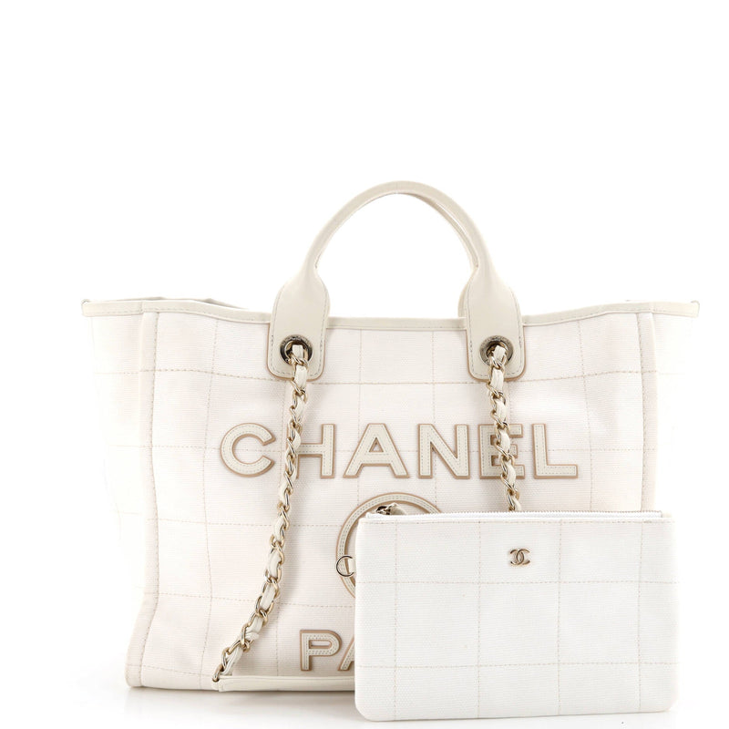 Deauville Nm Tote Square Stitched Canvas