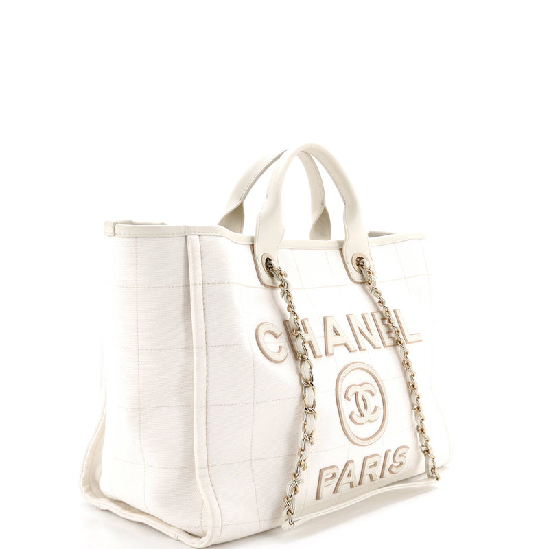 Deauville Nm Tote Square Stitched Canvas