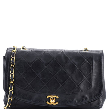 Vintage Diana Flap Bag Quilted Lambskin