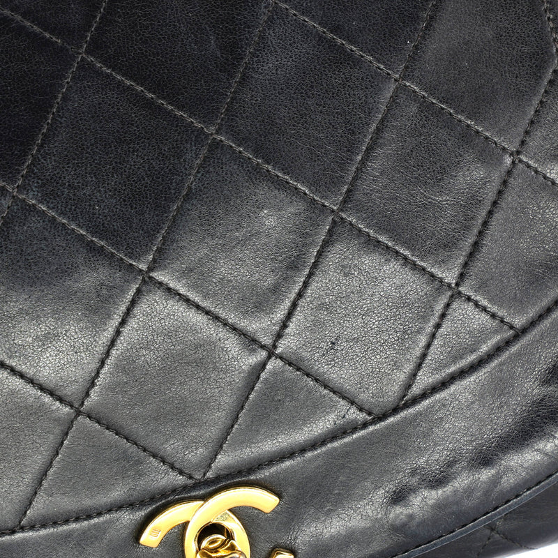 Vintage Diana Flap Bag Quilted Lambskin