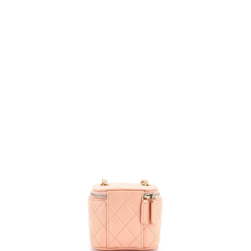 Pearl Crush Vanity Case With Chain