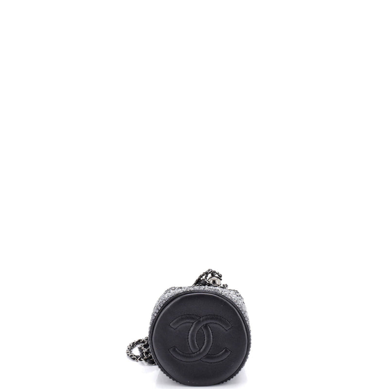 Pearl Crush Drawstring Bucket Bag Strass