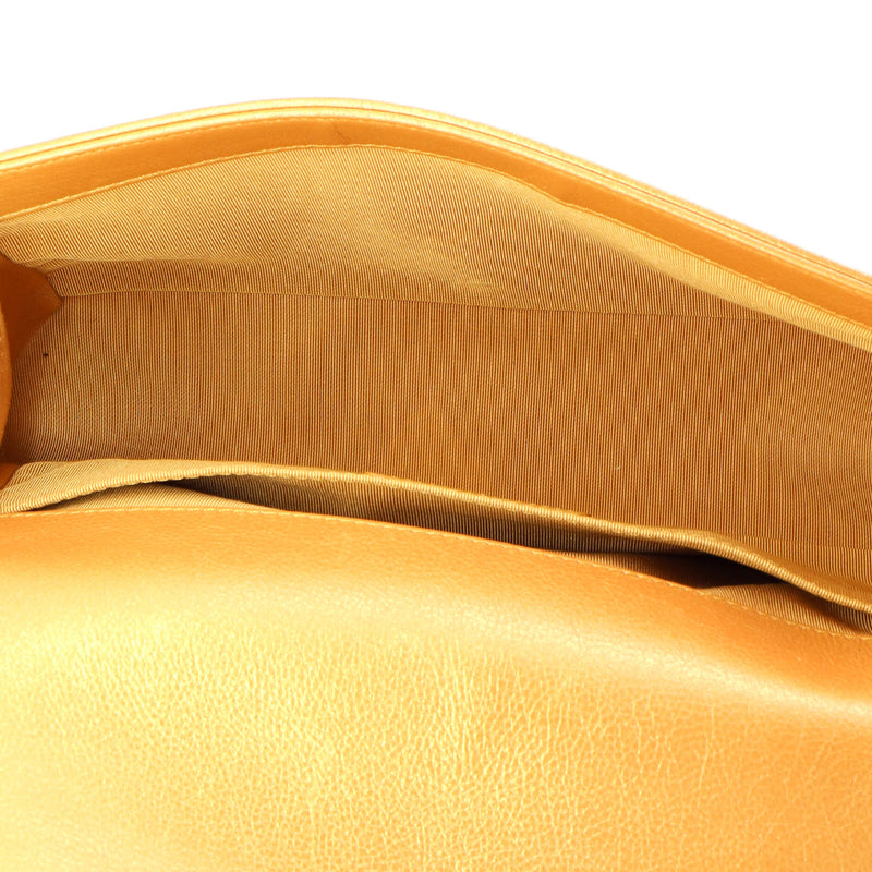 Boy Flap Bag Quilted Metallic Calfskin