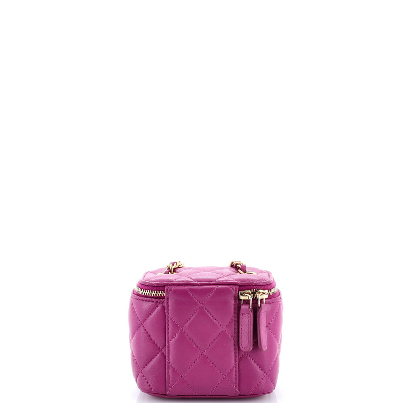 Pearl Crush Vanity Case With Chain