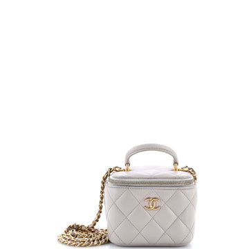 Classic Top Handle Vanity Case With