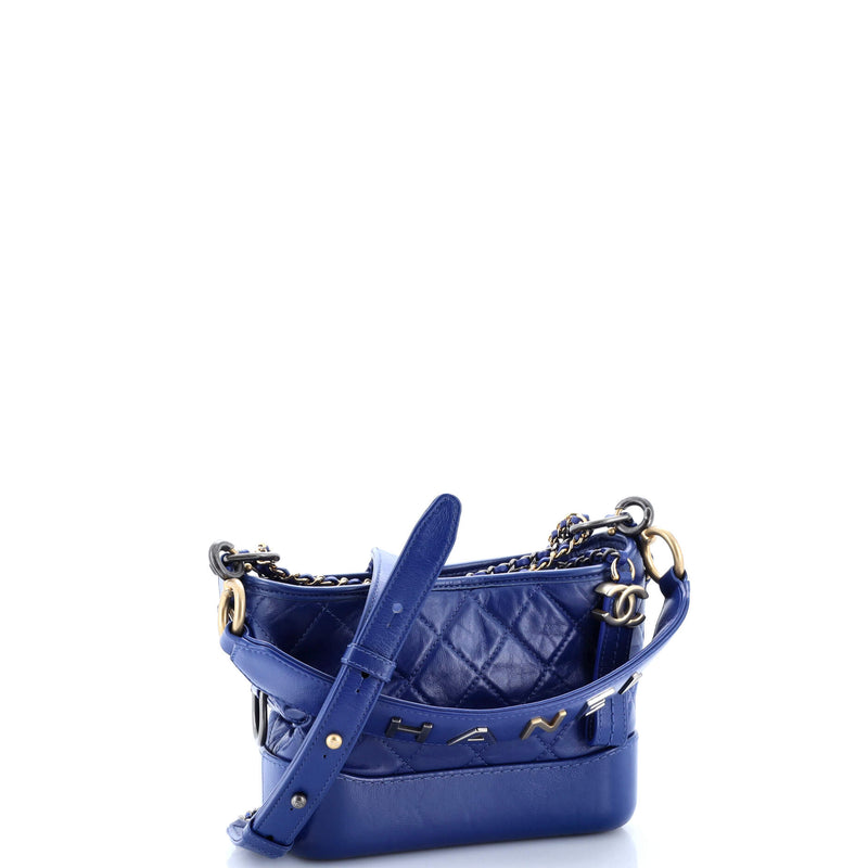 Gabrielle Hobo With Logo Handle Quilted