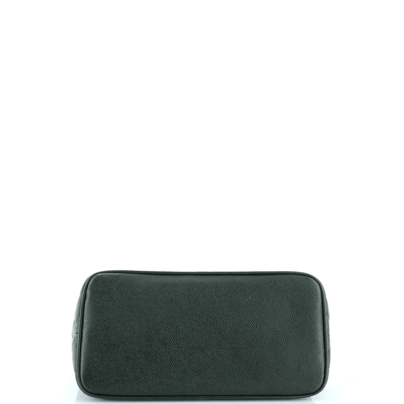 Medallion Tote Quilted Caviar