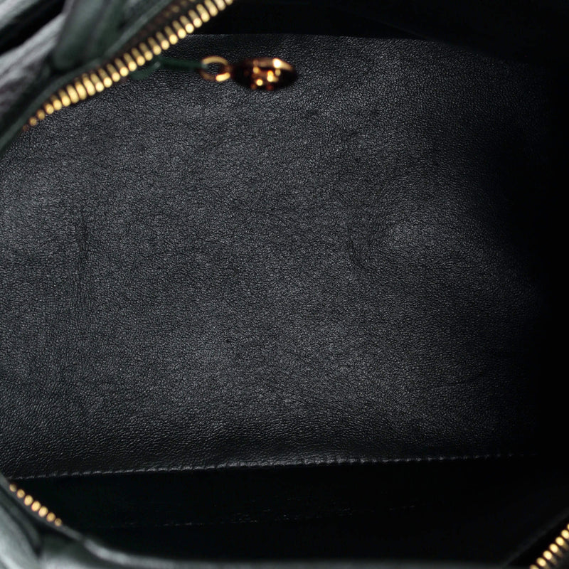 Medallion Tote Quilted Caviar