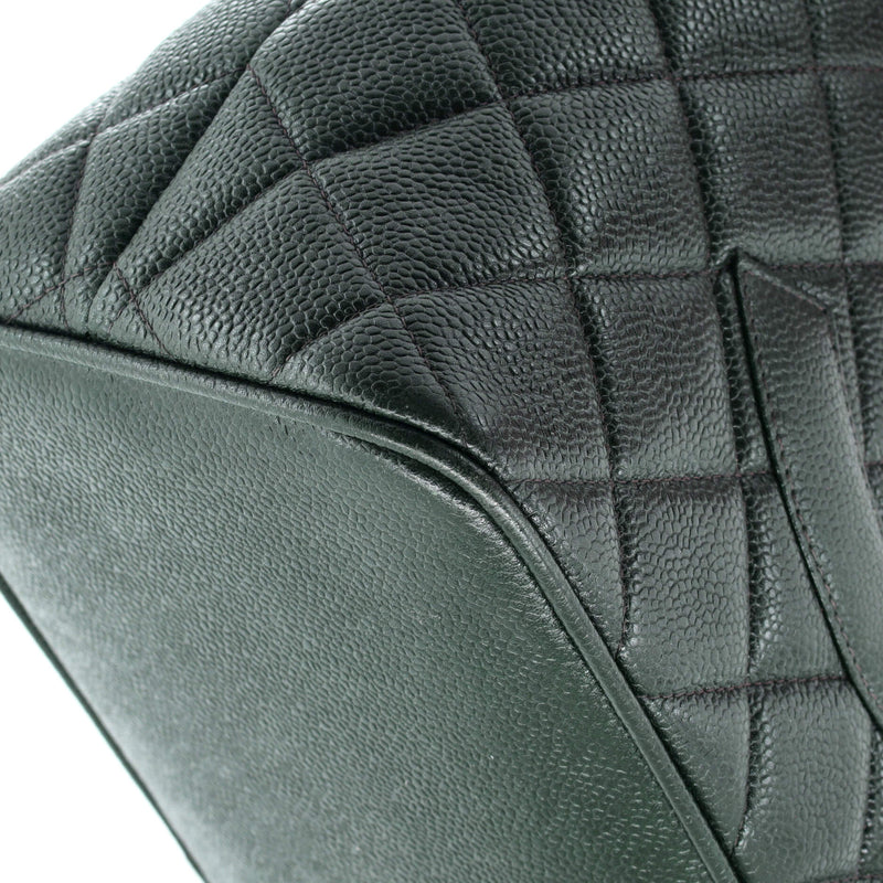 Medallion Tote Quilted Caviar