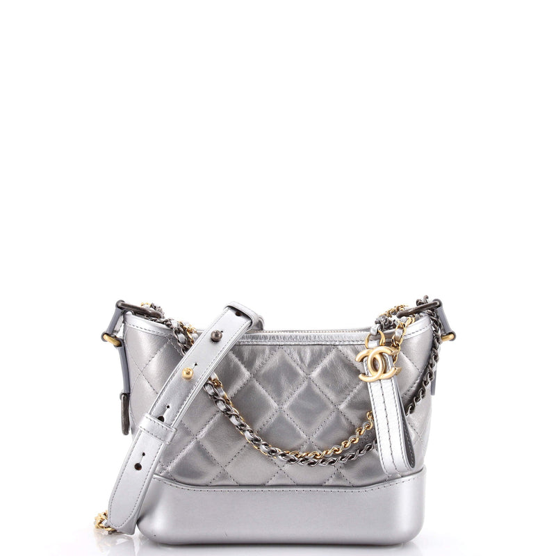 Gabrielle Hobo Quilted Metallic Aged
