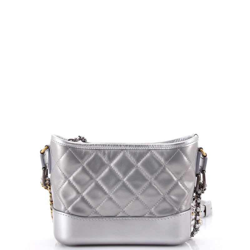 Gabrielle Hobo Quilted Metallic Aged