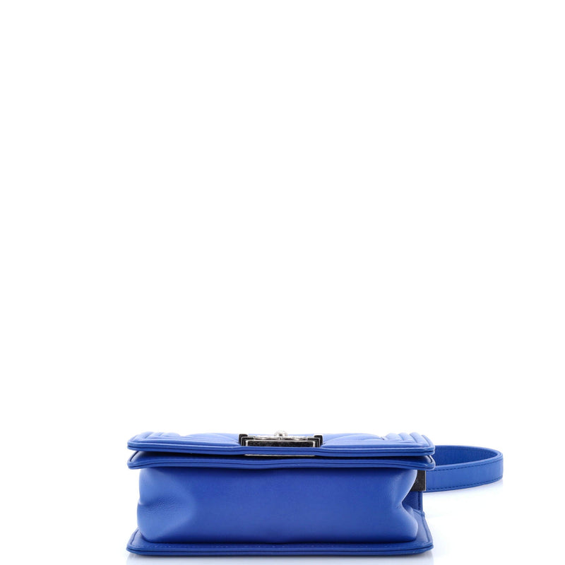 Boy Flap Bag Chevron Calfskin Small