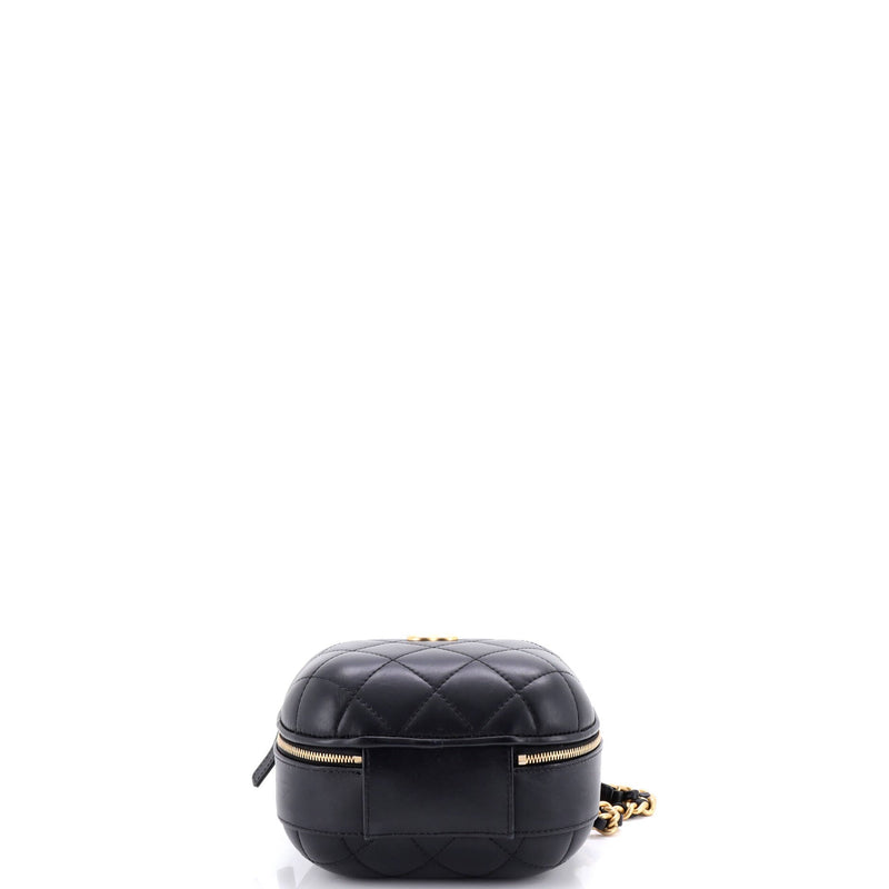 Cc Bubble Top Handle Vanity Case With
