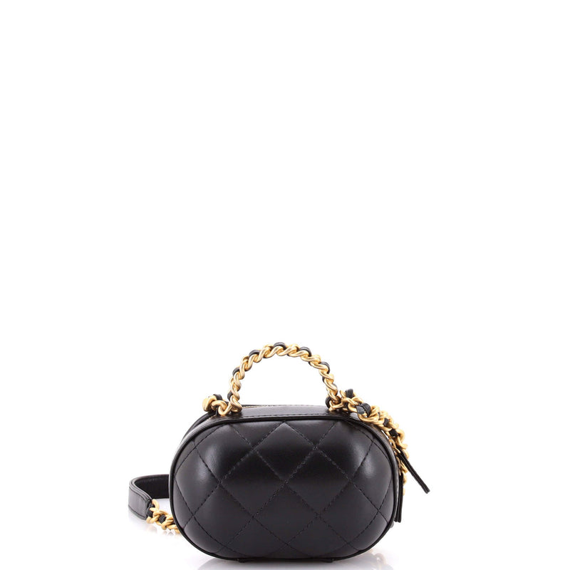 Cc Bubble Top Handle Vanity Case With