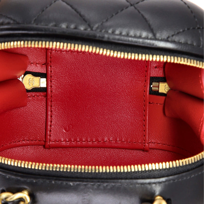 Cc Bubble Top Handle Vanity Case With