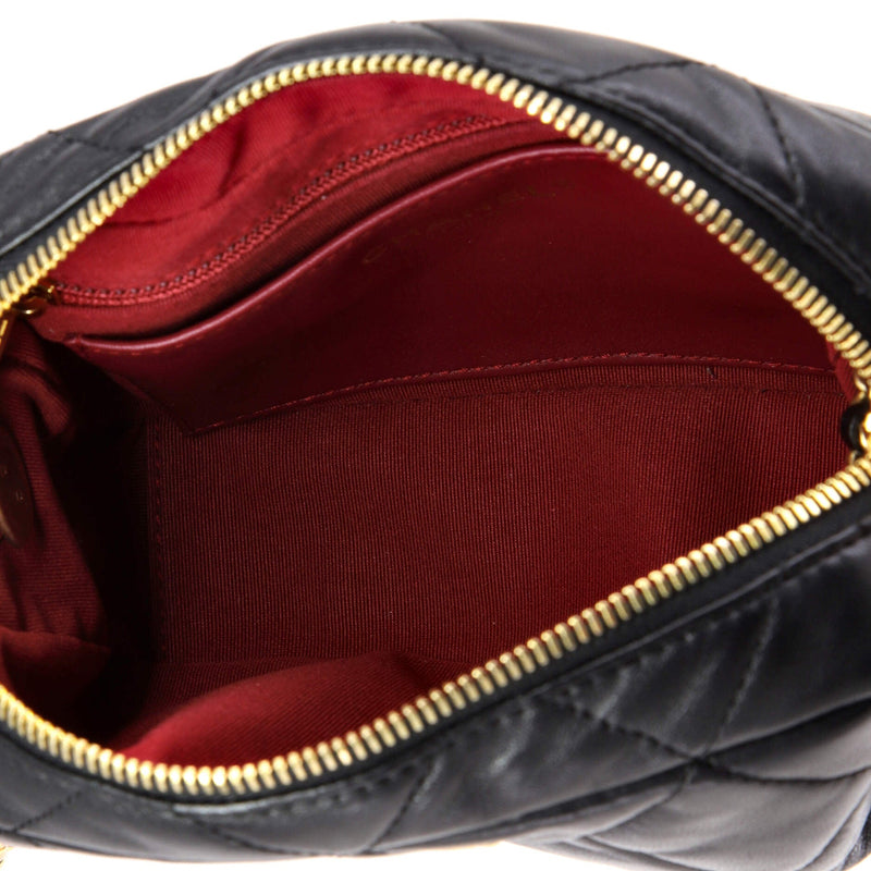 Pearl Cc Medallion Camera Bag Quilted