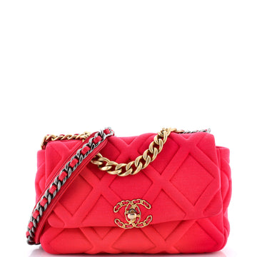 19 Flap Bag Quilted Jersey Medium