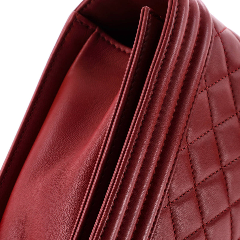 Boy Flap Bag Quilted Lambskin New Medium