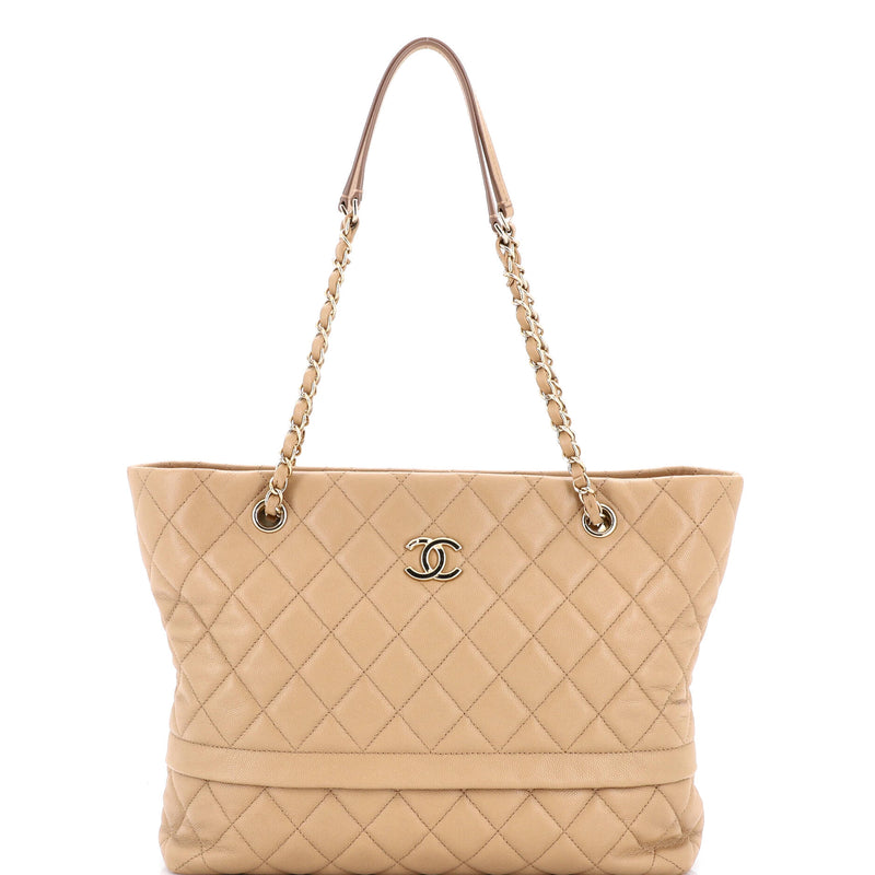 Rolled Up Tote Quilted Caviar