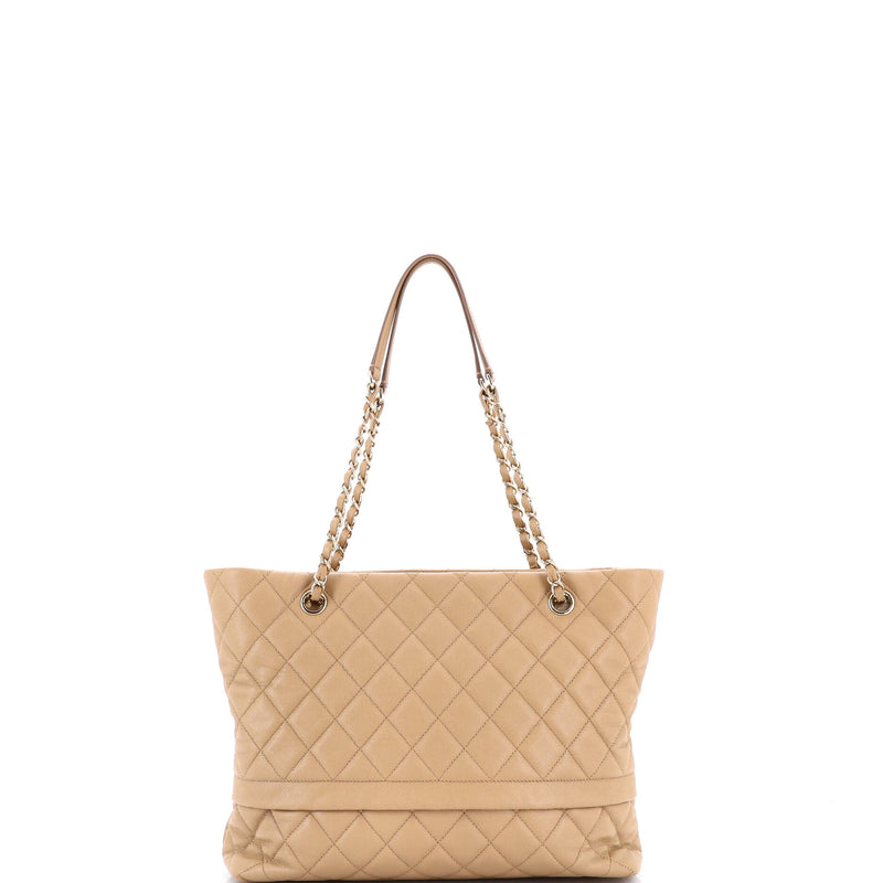 Rolled Up Tote Quilted Caviar