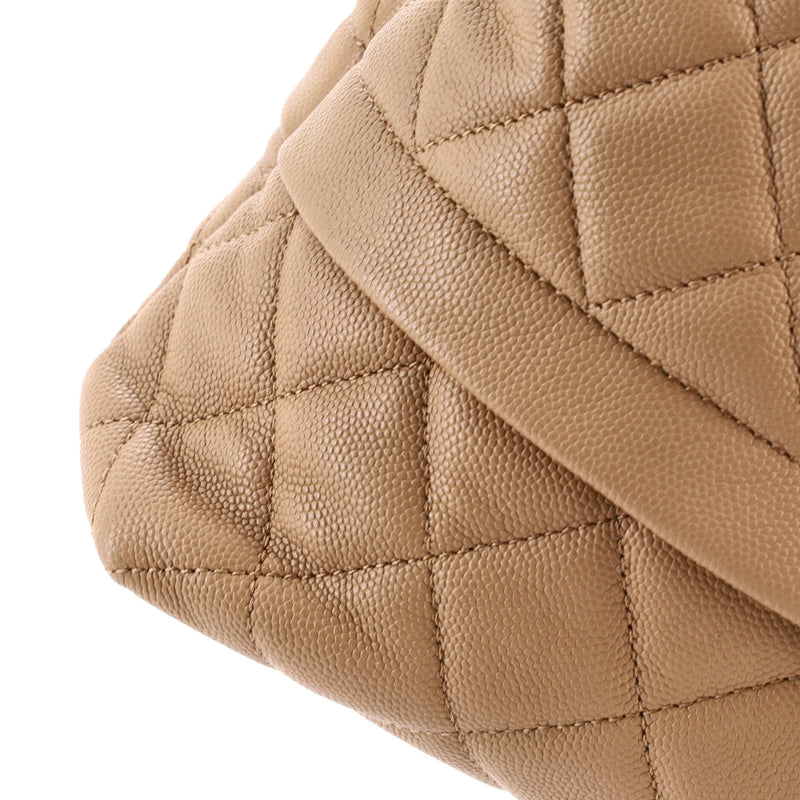 Rolled Up Tote Quilted Caviar