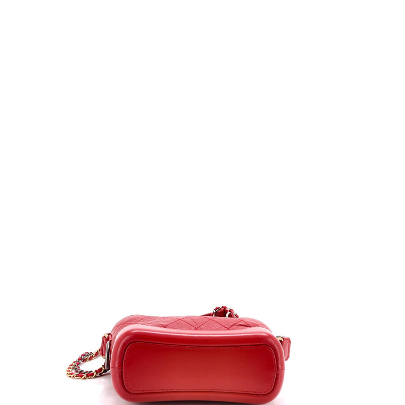 Gabrielle Hobo With Logo Handle Quilted