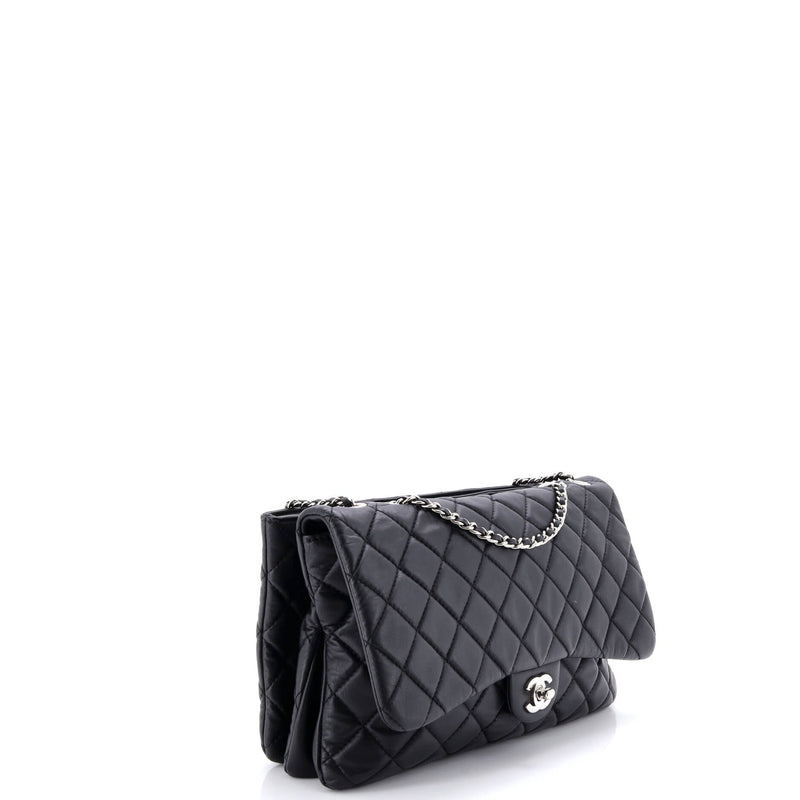 3 Flap Bag Nm Quilted Lambskin Jumbo