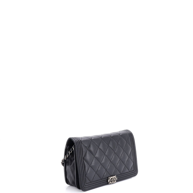 Boy Wallet On Chain Quilted Lambskin