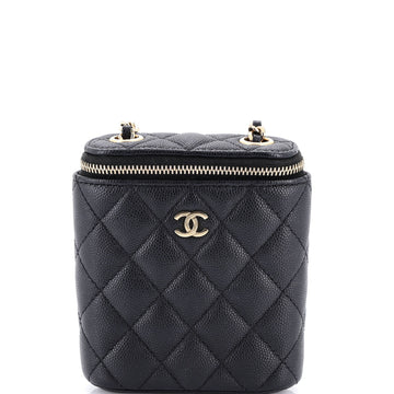 Vertical Classic Vanity Case With Chain