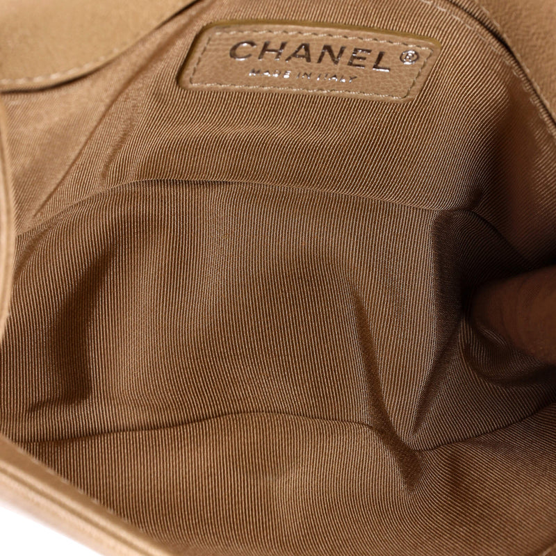 Boy Flap Bag Quilted Caviar Small