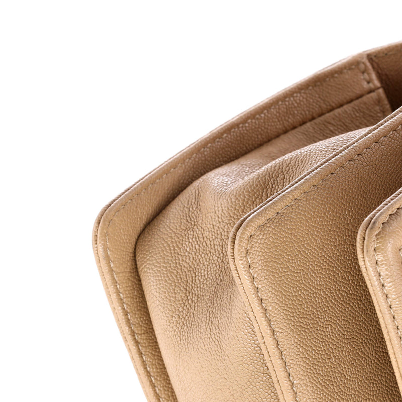 Boy Flap Bag Quilted Caviar Small