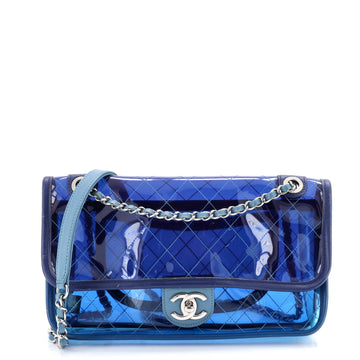 Coco Splash Flap Bag Quilted Pvc With