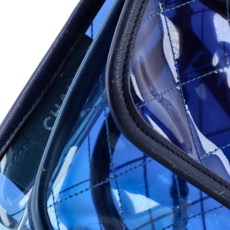 Coco Splash Flap Bag Quilted Pvc With