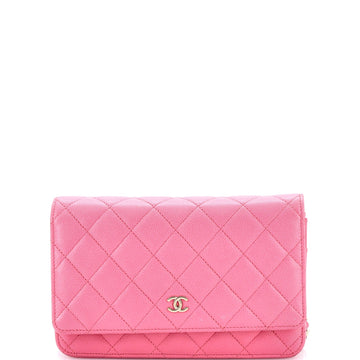 Wallet On Chain Quilted Caviar