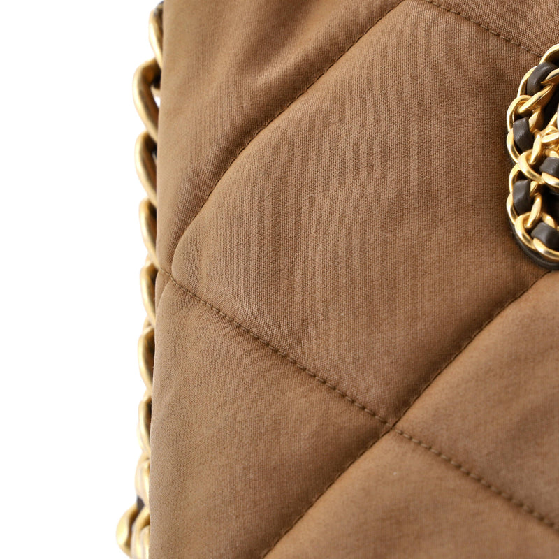 19 Flap Bag Quilted Canvas Medium