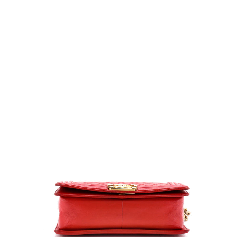 Boy Flap Bag Quilted Lambskin Old Medium