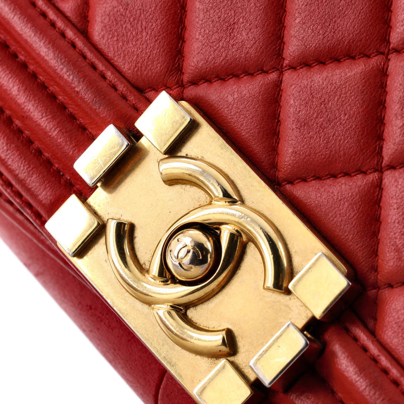 Boy Flap Bag Quilted Lambskin Old Medium