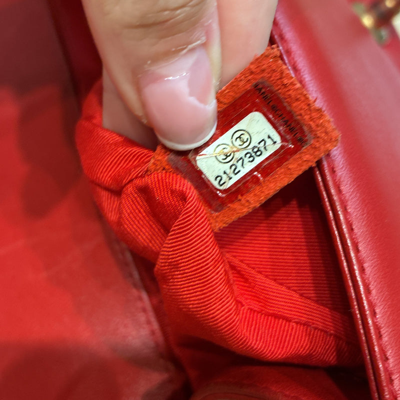 Boy Flap Bag Quilted Lambskin Old Medium