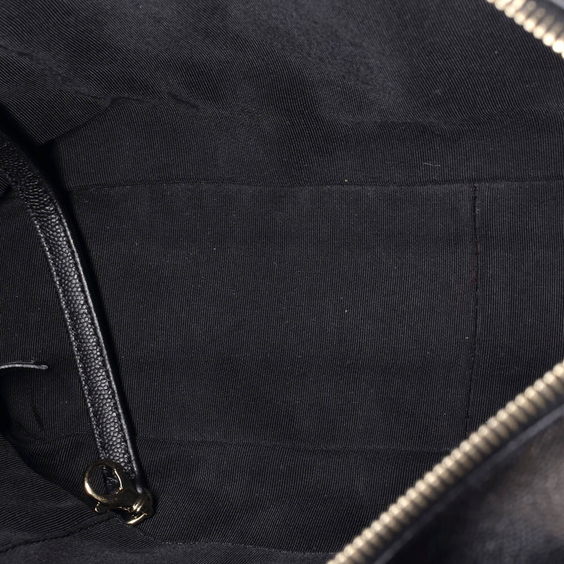 Rolled Up Tote Quilted Caviar