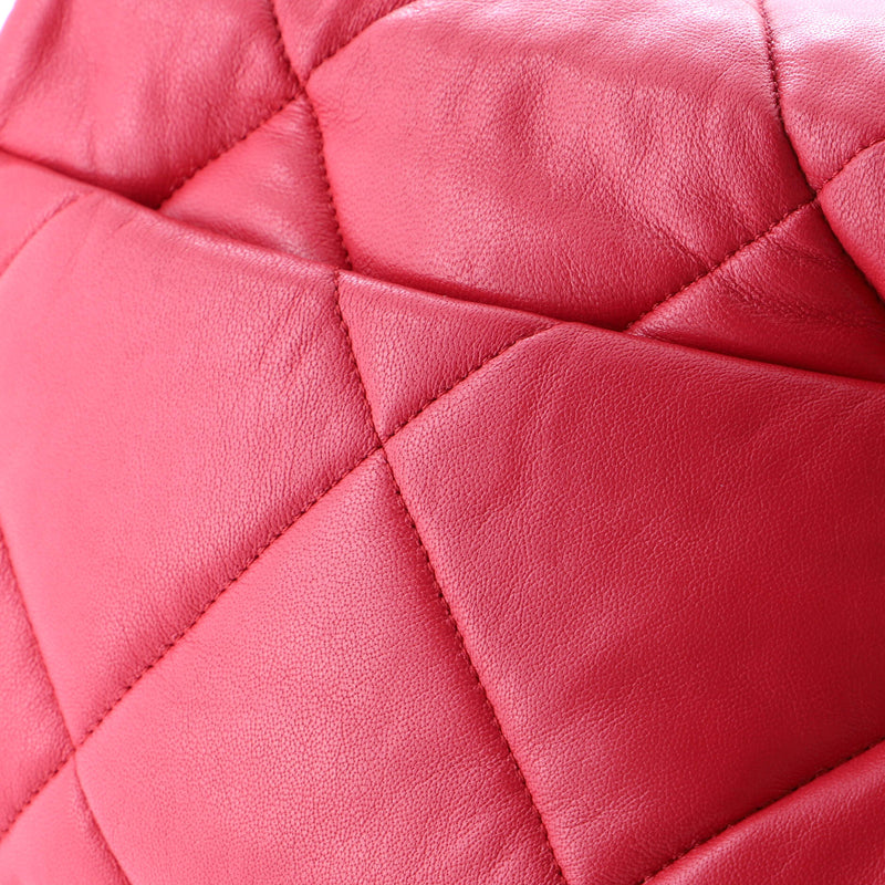 19 Flap Bag Quilted Leather Medium