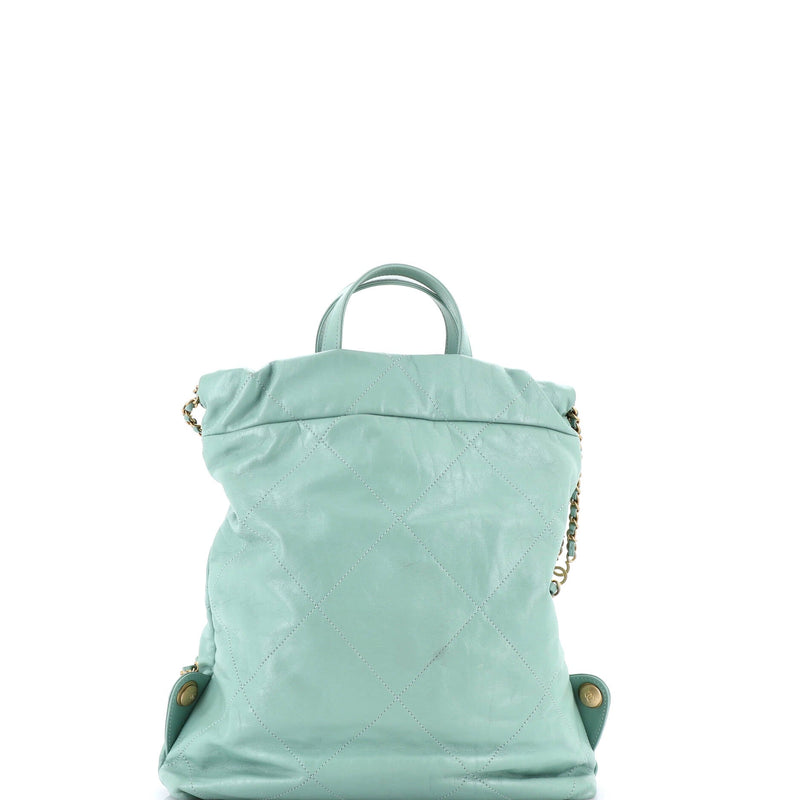 22 Chain Backpack Quilted Calfskin