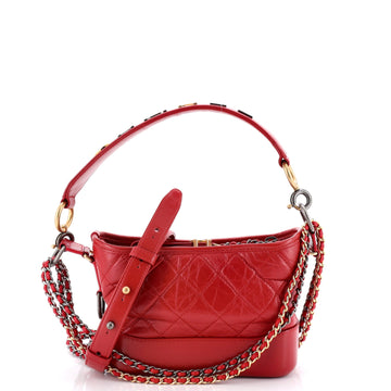 Gabrielle Hobo With Logo Handle Quilted